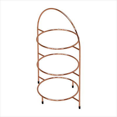 Etagere Kupfer fuer Teller bis 18 - 26 cm gross_side